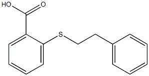 2-[(2-phenylethyl)thio]benzoic acid Structure