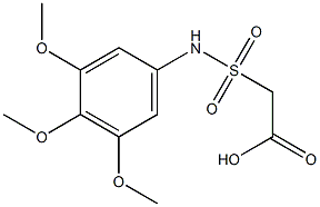 2-[(3,4,5-trimethoxyphenyl)sulfamoyl]acetic acid,,结构式