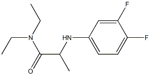  2-[(3,4-difluorophenyl)amino]-N,N-diethylpropanamide