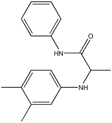 2-[(3,4-dimethylphenyl)amino]-N-phenylpropanamide Structure