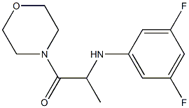 2-[(3,5-difluorophenyl)amino]-1-(morpholin-4-yl)propan-1-one Struktur
