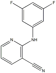 2-[(3,5-difluorophenyl)amino]nicotinonitrile Struktur