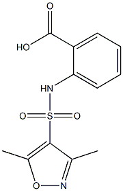 2-[(3,5-dimethyl-1,2-oxazole-4-)sulfonamido]benzoic acid