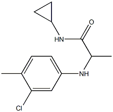  2-[(3-chloro-4-methylphenyl)amino]-N-cyclopropylpropanamide