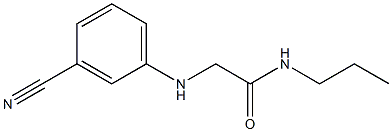  2-[(3-cyanophenyl)amino]-N-propylacetamide