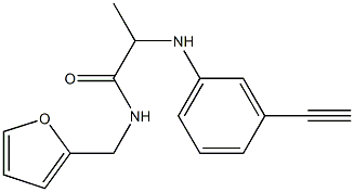  2-[(3-ethynylphenyl)amino]-N-(furan-2-ylmethyl)propanamide