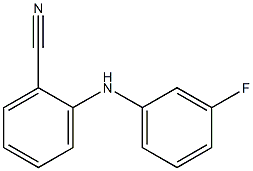 2-[(3-fluorophenyl)amino]benzonitrile Structure
