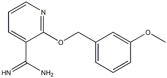 2-[(3-methoxybenzyl)oxy]pyridine-3-carboximidamide Structure