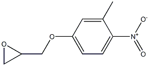 2-[(3-methyl-4-nitrophenoxy)methyl]oxirane Structure