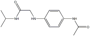2-[(4-acetamidophenyl)amino]-N-(propan-2-yl)acetamide 结构式
