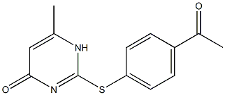 2-[(4-acetylphenyl)sulfanyl]-6-methyl-1,4-dihydropyrimidin-4-one