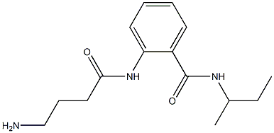 2-[(4-aminobutanoyl)amino]-N-(sec-butyl)benzamide,,结构式