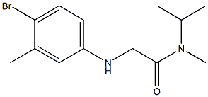 2-[(4-bromo-3-methylphenyl)amino]-N-methyl-N-(propan-2-yl)acetamide|