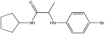  2-[(4-bromophenyl)amino]-N-cyclopentylpropanamide