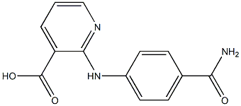 2-[(4-carbamoylphenyl)amino]pyridine-3-carboxylic acid
