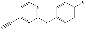 2-[(4-chlorophenyl)sulfanyl]pyridine-4-carbonitrile