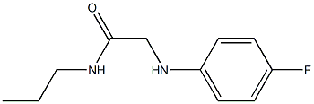 2-[(4-fluorophenyl)amino]-N-propylacetamide Struktur