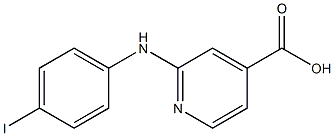 2-[(4-iodophenyl)amino]pyridine-4-carboxylic acid Struktur