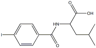 2-[(4-iodophenyl)formamido]-4-methylpentanoic acid Structure