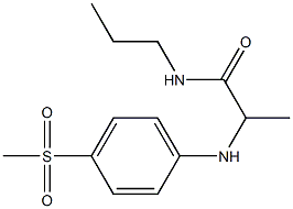 2-[(4-methanesulfonylphenyl)amino]-N-propylpropanamide