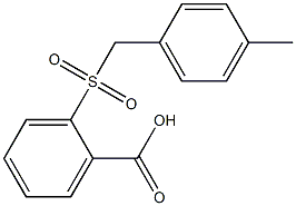 2-[(4-methylbenzyl)sulfonyl]benzoic acid Structure