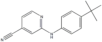 2-[(4-tert-butylphenyl)amino]pyridine-4-carbonitrile Structure