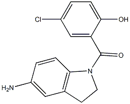  2-[(5-amino-2,3-dihydro-1H-indol-1-yl)carbonyl]-4-chlorophenol