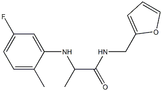 2-[(5-fluoro-2-methylphenyl)amino]-N-(furan-2-ylmethyl)propanamide