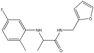  2-[(5-fluoro-2-methylphenyl)amino]-N-(furan-2-ylmethyl)propanamide