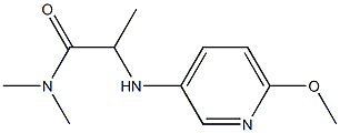 2-[(6-methoxypyridin-3-yl)amino]-N,N-dimethylpropanamide Structure