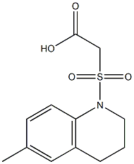  2-[(6-methyl-1,2,3,4-tetrahydroquinoline-1-)sulfonyl]acetic acid