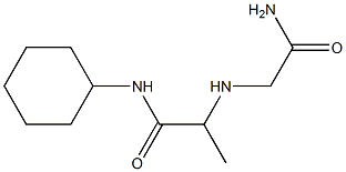 2-[(carbamoylmethyl)amino]-N-cyclohexylpropanamide Struktur