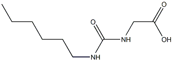 2-[(hexylcarbamoyl)amino]acetic acid 结构式