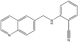 2-[(quinolin-6-ylmethyl)amino]benzonitrile Structure