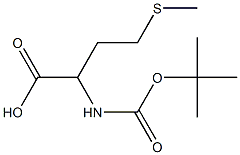 2-[(tert-butoxycarbonyl)amino]-4-(methylthio)butanoic acid Struktur