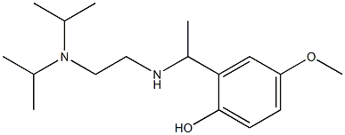 2-[1-({2-[bis(propan-2-yl)amino]ethyl}amino)ethyl]-4-methoxyphenol Structure