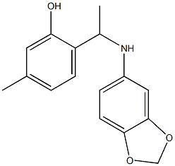 2-[1-(2H-1,3-benzodioxol-5-ylamino)ethyl]-5-methylphenol