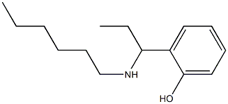 2-[1-(hexylamino)propyl]phenol Structure