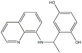 2-[1-(quinolin-8-ylamino)ethyl]benzene-1,4-diol Structure