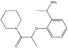  2-[2-(1-aminoethyl)phenoxy]-1-(piperidin-1-yl)propan-1-one