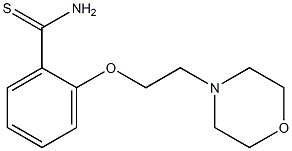 2-[2-(morpholin-4-yl)ethoxy]benzene-1-carbothioamide Structure