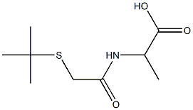 2-[2-(tert-butylsulfanyl)acetamido]propanoic acid Structure