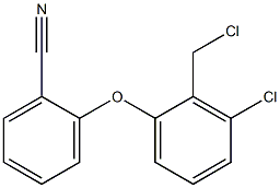 2-[3-chloro-2-(chloromethyl)phenoxy]benzonitrile 结构式