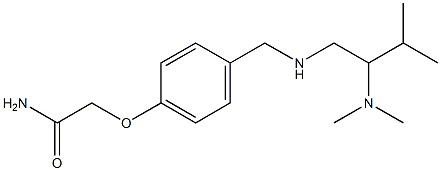 2-[4-({[2-(dimethylamino)-3-methylbutyl]amino}methyl)phenoxy]acetamide Structure