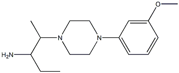 2-[4-(3-methoxyphenyl)piperazin-1-yl]pentan-3-amine Struktur