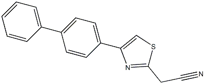 2-[4-(4-phenylphenyl)-1,3-thiazol-2-yl]acetonitrile