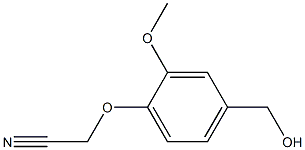2-[4-(hydroxymethyl)-2-methoxyphenoxy]acetonitrile Structure