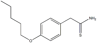 2-[4-(pentyloxy)phenyl]ethanethioamide,,结构式