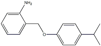 2-[4-(propan-2-yl)phenoxymethyl]aniline Structure