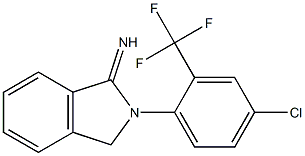 2-[4-chloro-2-(trifluoromethyl)phenyl]-2,3-dihydro-1H-isoindol-1-imine,,结构式